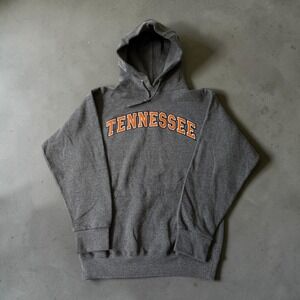 Vintage Tennessee Volunteers Hoodie Gray Orange Small Made in USA Y2K NCAA